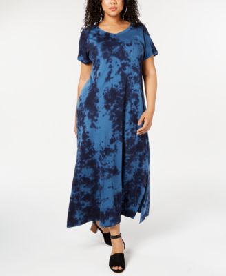 Style ☀ Co Plus Size Tie Dye Maxi Dress ...